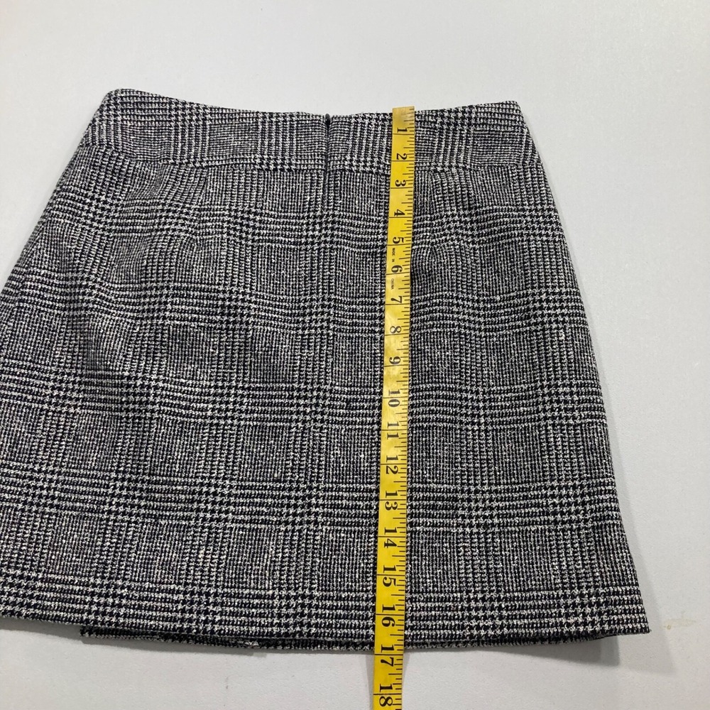Body By Victoria Womens Skirt 2 Black Plaid Wool Blend Academia Gothic Vixen - Picture 14 of 14